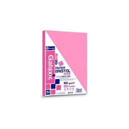 [BRA4UNCOROGA160G] - BRISTOL A4 UNI COULEUR ROSE GALAXY 160G
